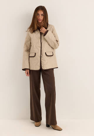 Vitate L/S QUILT DETAIL JACKET Silver
