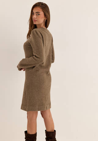 Vinikolina O-neck L/S KNIT DRESS