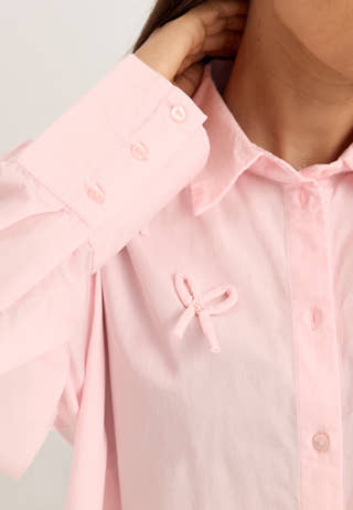 Viisolda Oversize Shirt Bow Pink