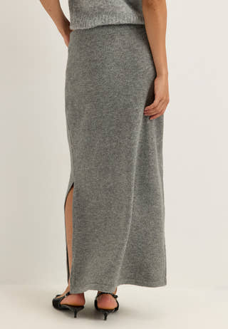 Pcsally Mw Ankle Skirt Grey