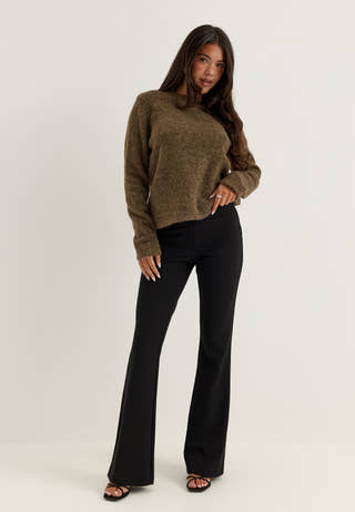 Slwlulu New Ls Knit O-neck Brown