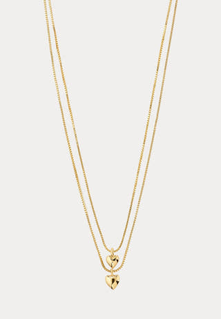 Penina Gift Set, Necklace & Earstuds, gold-plated Gold