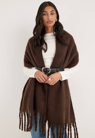 Pcnikita Long Scarf Brown