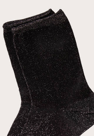 Pcellamia Glitter Socks Black