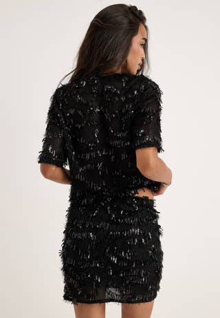 Pcerun Hw Short Skirt Black