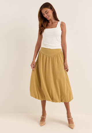 Vmblake Hw Balloon 7/8 SKIRT Yellow