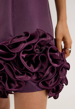 Yaselina Wave 2/4 Dress Purple