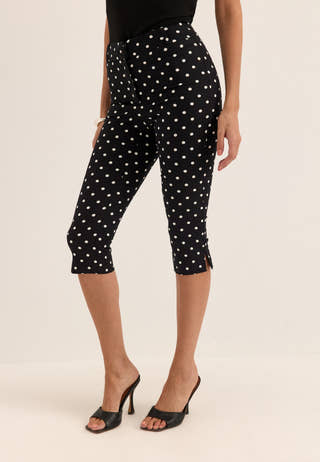 Capri Trousers Dotted
