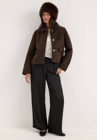 Vmelenaholly Short Jacket Brown