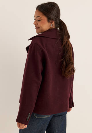 Slwzia-alma Wool Blend Jacket Red