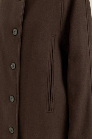 Slwzia-vinni Wool Blend Coat Brown