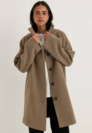 Slwzia-vinni Wool Blend Coat Beige