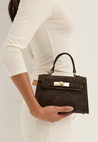 Trento Suede Bag Brown