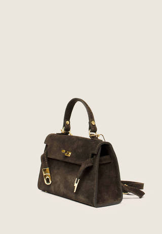 Trento Suede Bag Brown