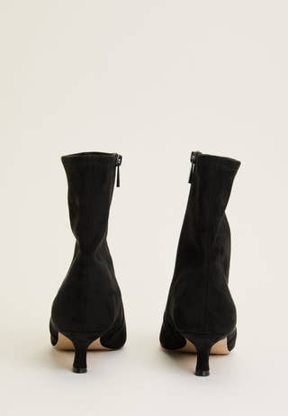 Checklist Heeled Bootie Black