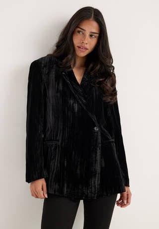 Objminna L/S RE WAISTED BLAZER Black