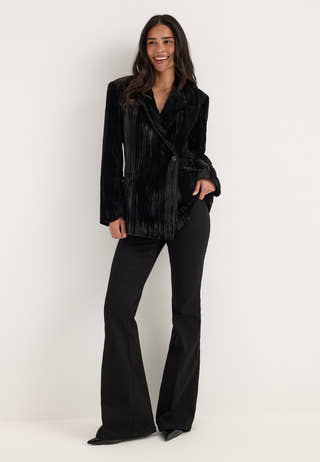 Objminna L/S RE WAISTED BLAZER Black