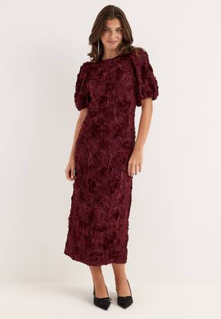 Yaslinnea 2/4 Long Dress Red