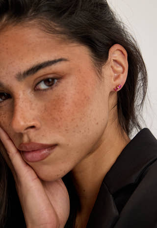 Valérie Earrings Red