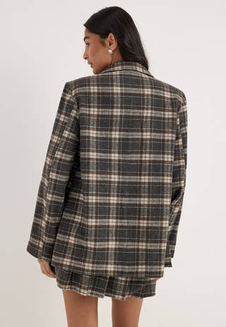 Onlnoelia-chelsea L/S CHECK BLAZER Patterned