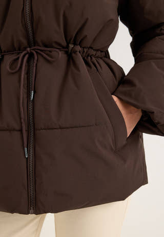 Vilavender L/S PUFFER JACKET Brown