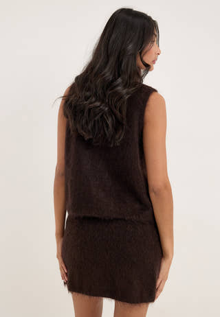Pcmanika Sl High Neck Knit Vest