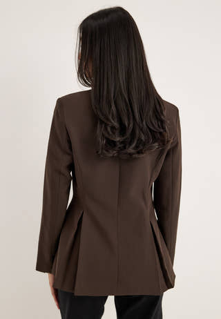 Vmjodie Ls Peplum Blazer Brown