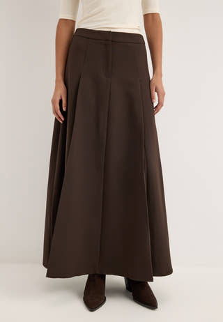 Vmjodie Mw Fluid Ankle Skirt Brown