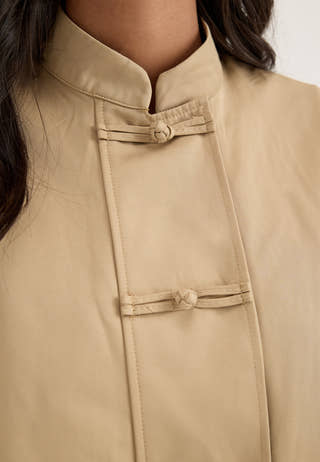 Objdiala Cape Shirt Beige