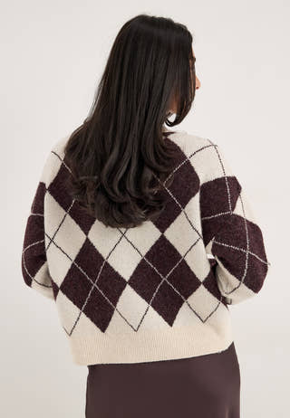 Vmdoffy Jaquard Ls O-nck Pullover Patterned