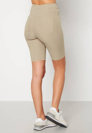 Biker rib shorts