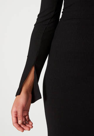 Squareneck Midi Dress