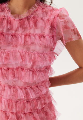 Tulle Frill Short Dress