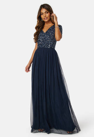 Short Sleeve Sequin Dress