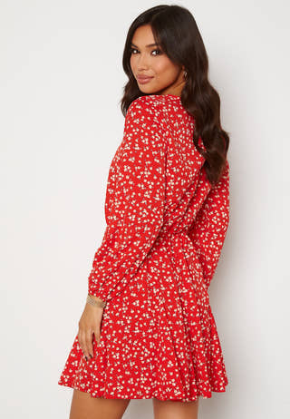 Ditsy Print Pleat Dress