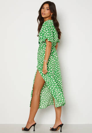 Heart Print Midi Dress