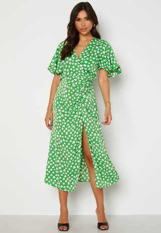 Heart Print Midi Dress