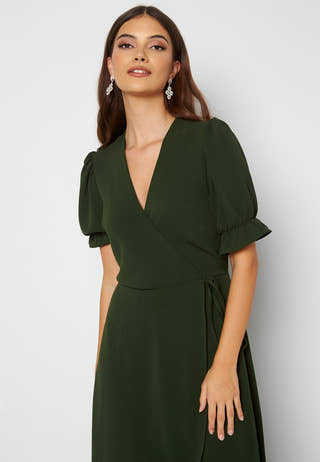 Wrap Side Tie Maxi Dress
