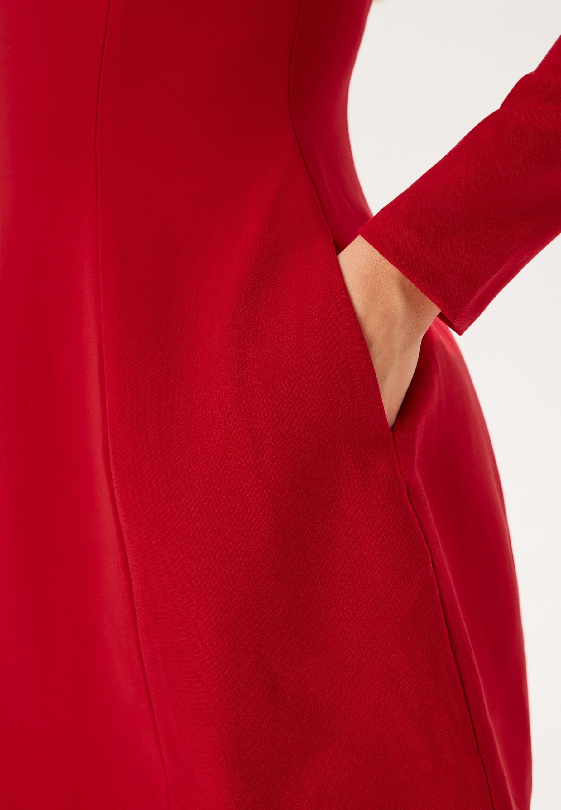 chinese dress ladies Bardot – Delphi Long Sleve Mini Dress – campaign-outlet – Red