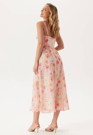 Esra Printed Midi Dress