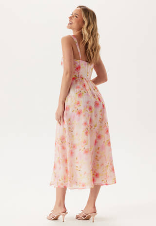 Esra Printed Midi Dress