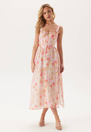 Esra Printed Midi Dress