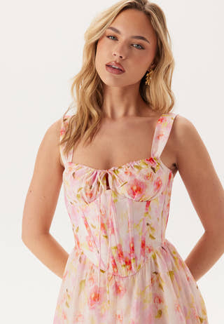 Esra Printed Midi Dress