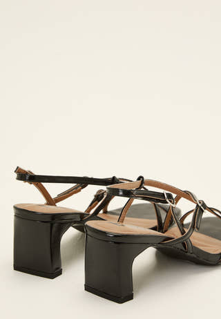 Biadina Strappy Sandal Faux Leather