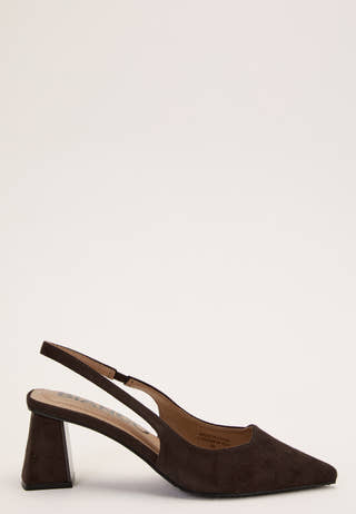 Biamaralyn Slingback Faux Suede