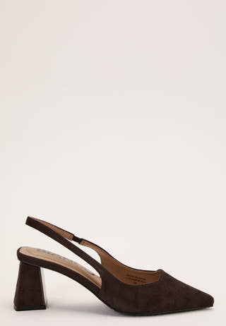 Biamaralyn Slingback Faux Suede