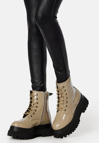 Gas Laced Up Boot
