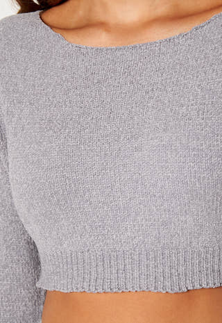 Bardot Crop Top Trouser Lounge Set