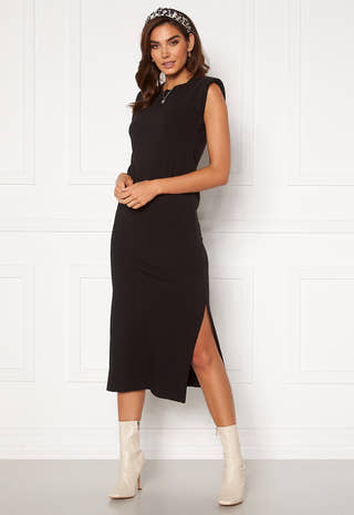 Shoulder Pad Midaxi Dress