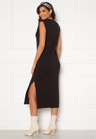 Shoulder Pad Midaxi Dress